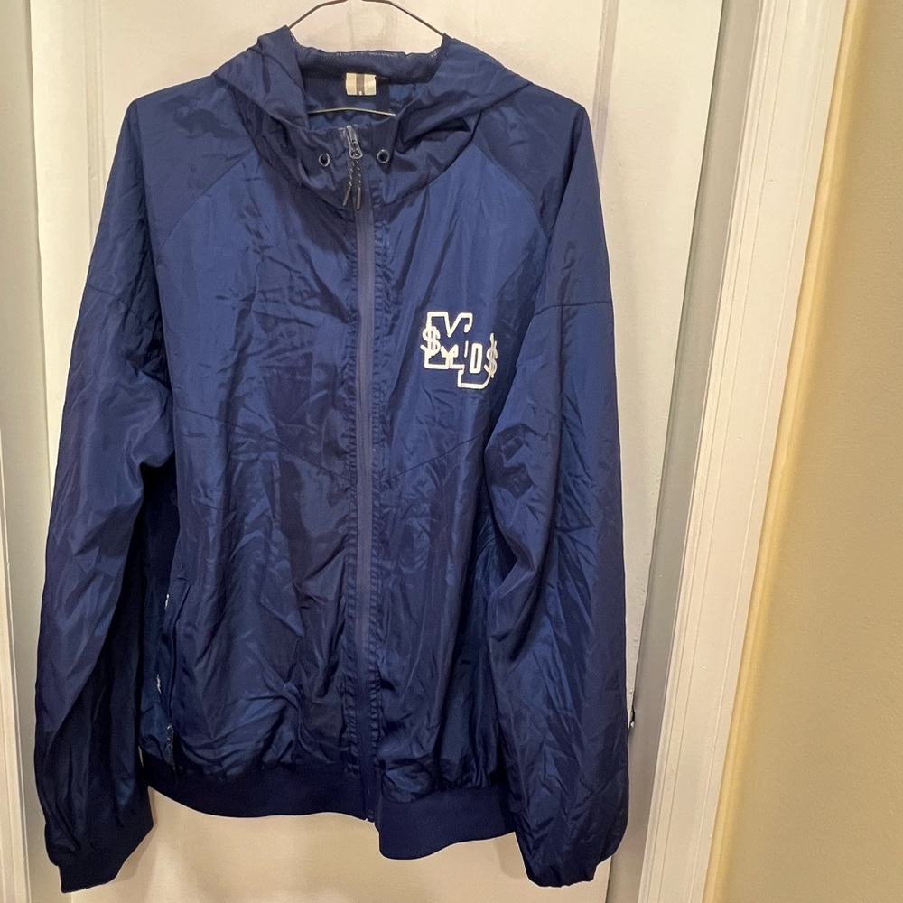 Navy Varsity Bomber Jacket
